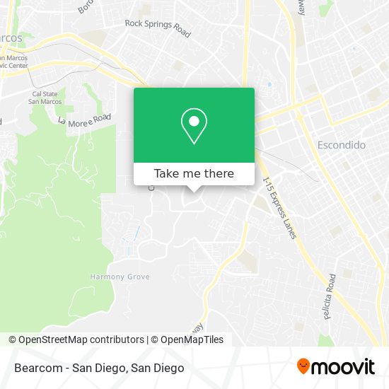 Bearcom - San Diego map