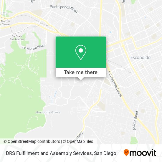 DRS Fulfillment and Assembly Services map