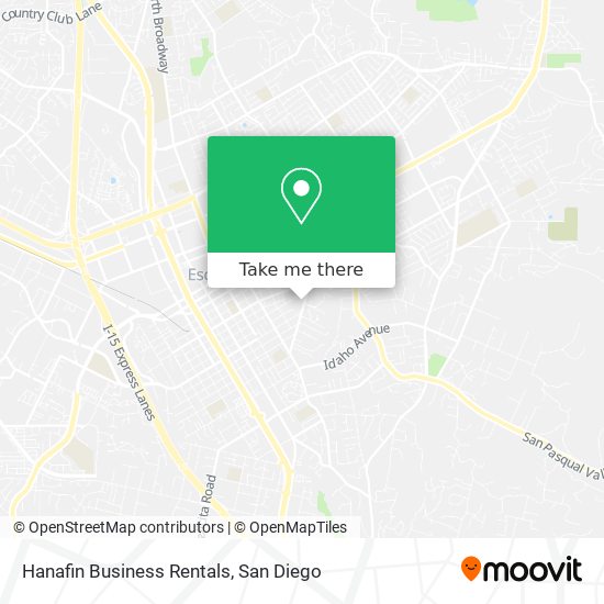 Hanafin Business Rentals map