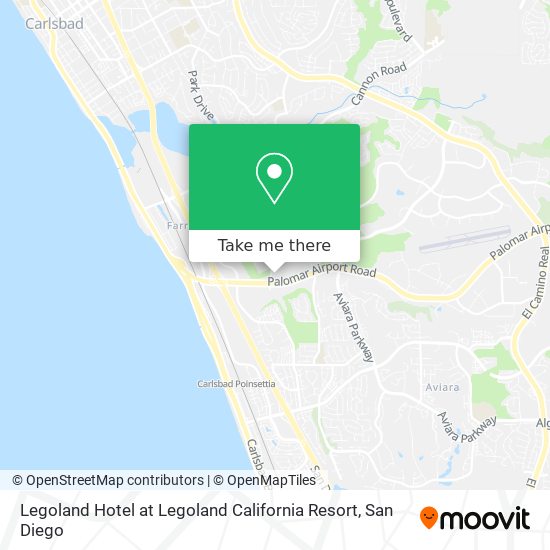 Mapa de Legoland Hotel at Legoland California Resort