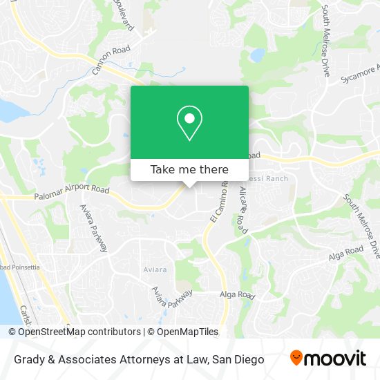 Mapa de Grady & Associates Attorneys at Law