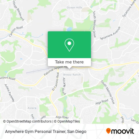 Anywhere Gym Personal Trainer map