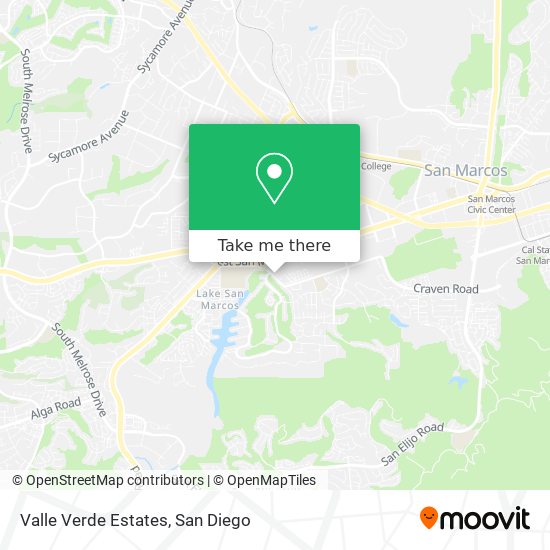 Valle Verde Estates map