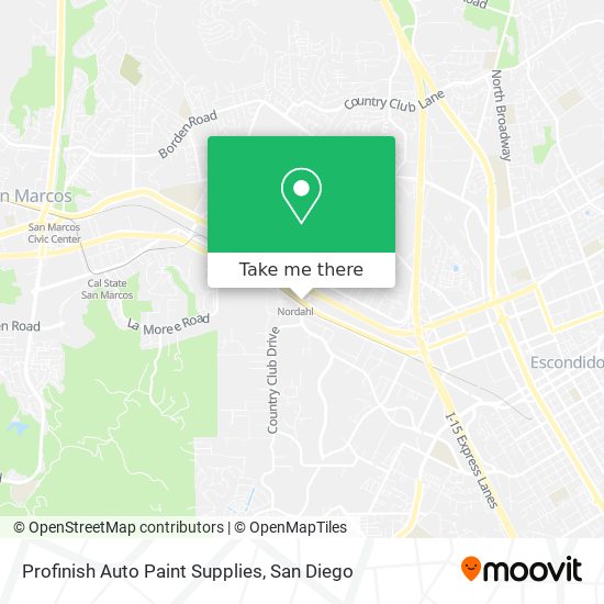 Mapa de Profinish Auto Paint Supplies