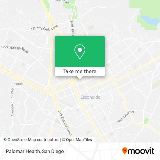 Palomar Health map