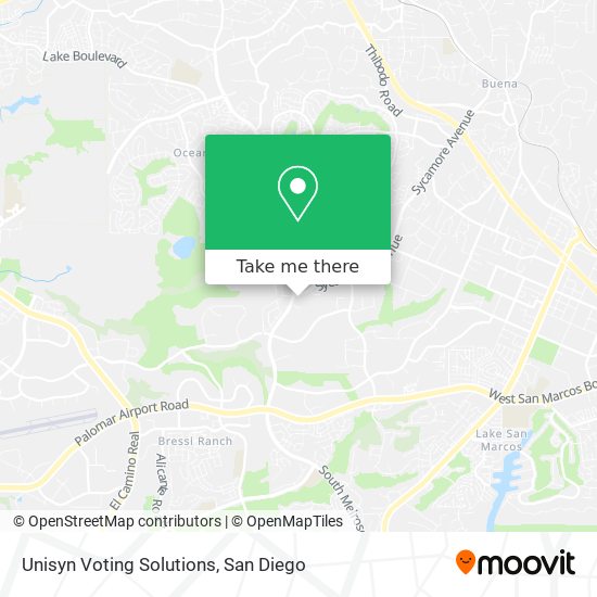 Unisyn Voting Solutions map