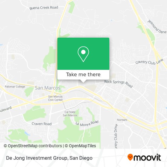 De Jong Investment Group map