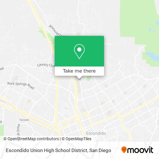 Mapa de Escondido Union High School District