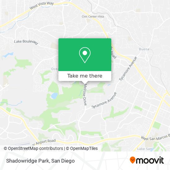 Mapa de Shadowridge Park