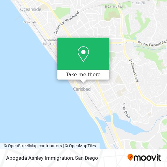 Mapa de Abogada Ashley Immigration