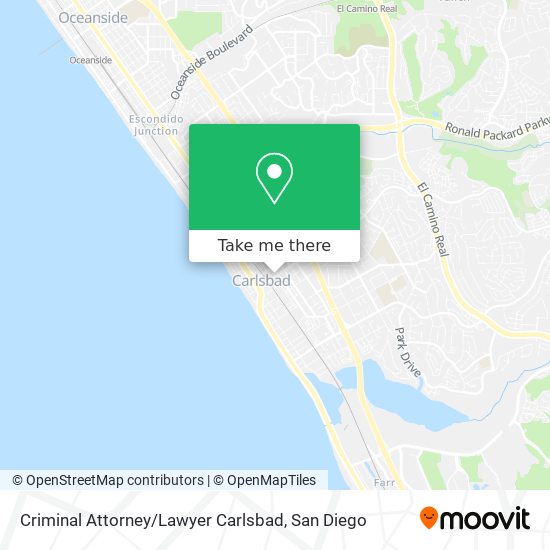 Mapa de Criminal Attorney / Lawyer Carlsbad