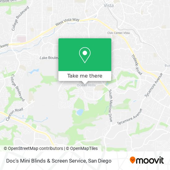 Doc's Mini Blinds & Screen Service map