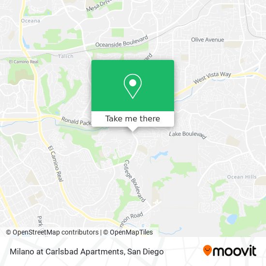 Mapa de Milano at Carlsbad Apartments
