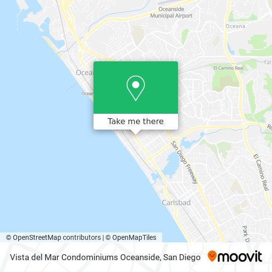 Vista del Mar Condominiums Oceanside map