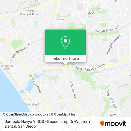 Jampala Navya Y DDS - Beauchamp Dr-Western Dental map