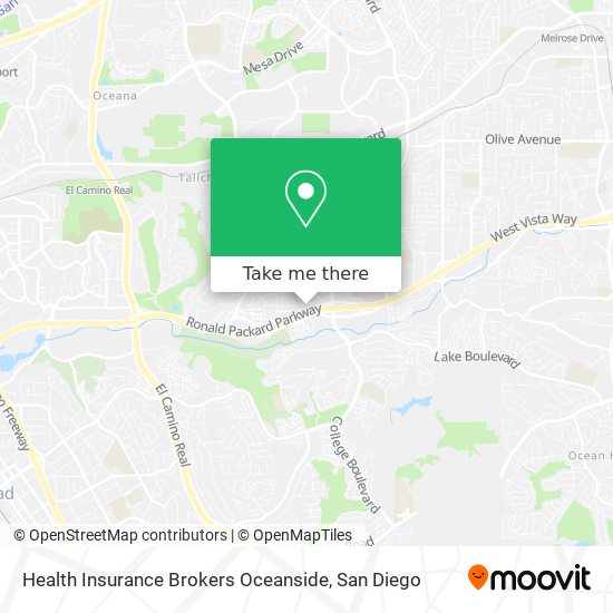 Mapa de Health Insurance Brokers Oceanside