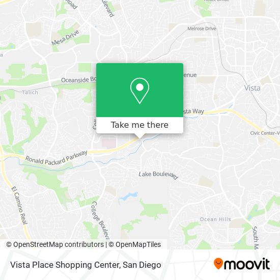Mapa de Vista Place Shopping Center