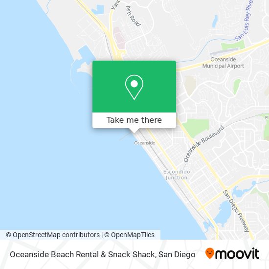 Oceanside Beach Rental & Snack Shack map