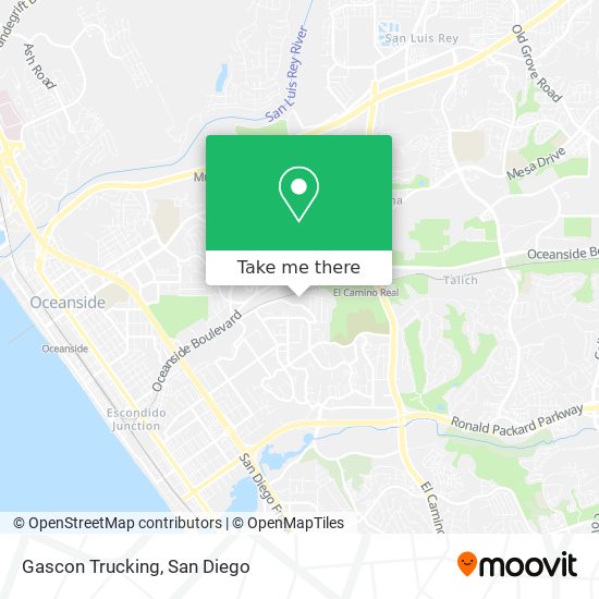 Gascon Trucking map