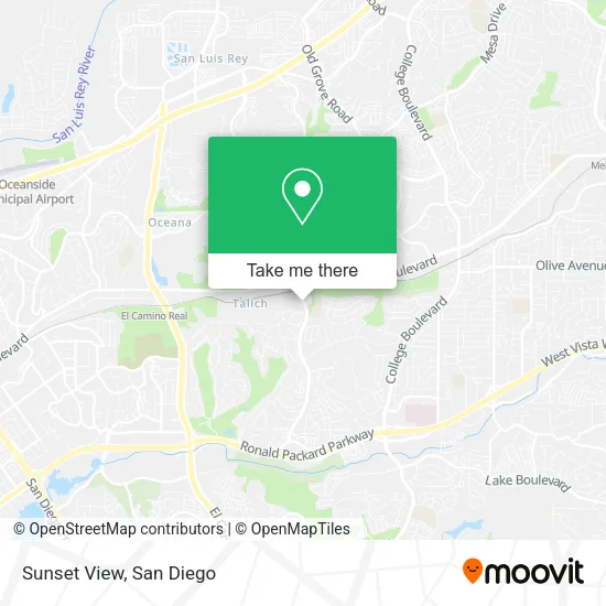 Sunset View map