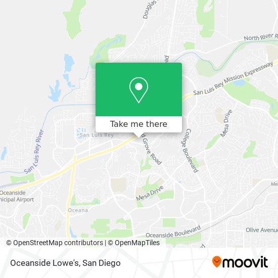 Mapa de Oceanside Lowe's