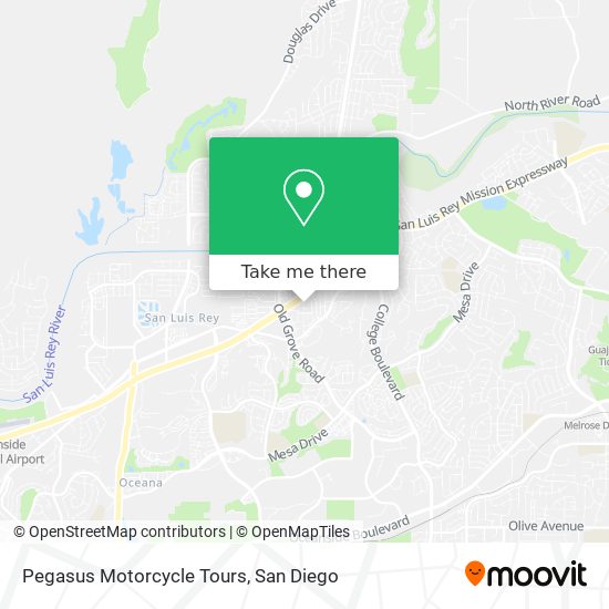 Pegasus Motorcycle Tours map