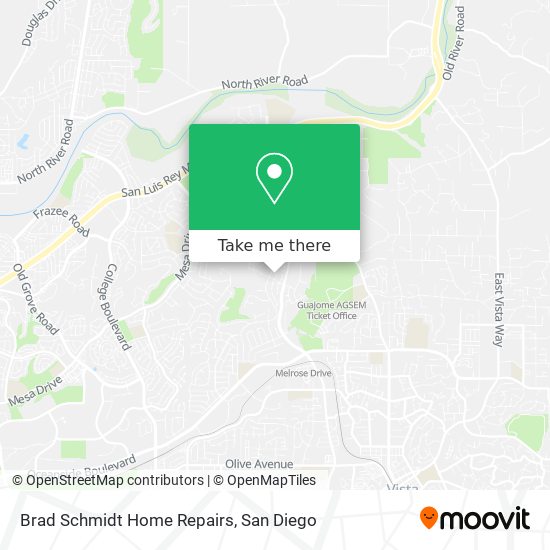 Mapa de Brad Schmidt Home Repairs