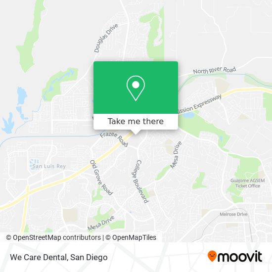 We Care Dental map