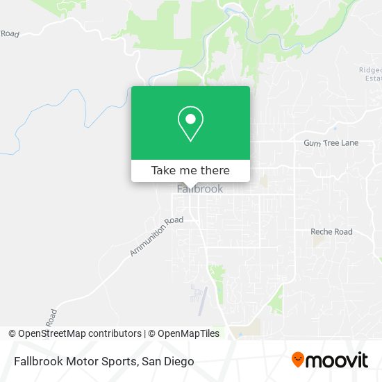 Mapa de Fallbrook Motor Sports