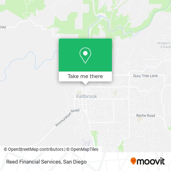 Reed Financial Services map