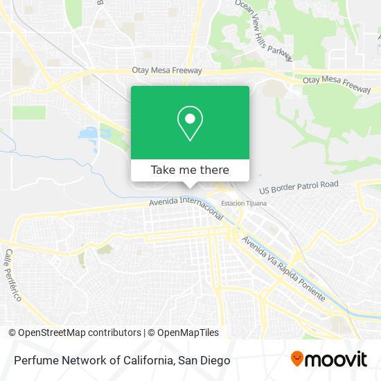 Mapa de Perfume Network of California