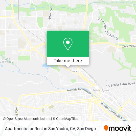 Apartments for Rent in San Ysidro, CA map