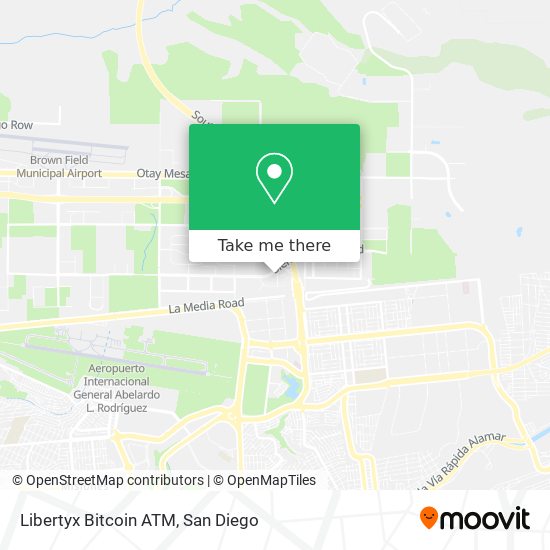 Mapa de Libertyx Bitcoin ATM