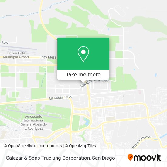 Salazar & Sons Trucking Corporation map