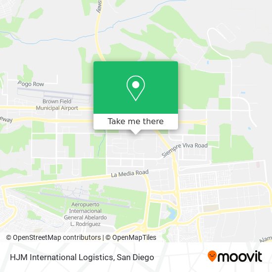 Mapa de HJM International Logistics
