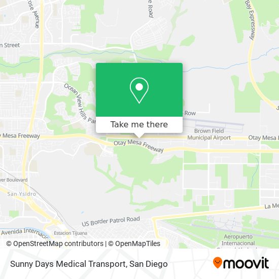 Sunny Days Medical Transport map