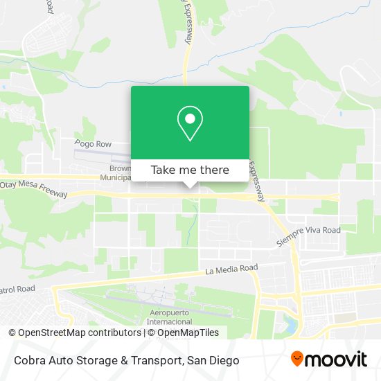 Mapa de Cobra Auto Storage & Transport