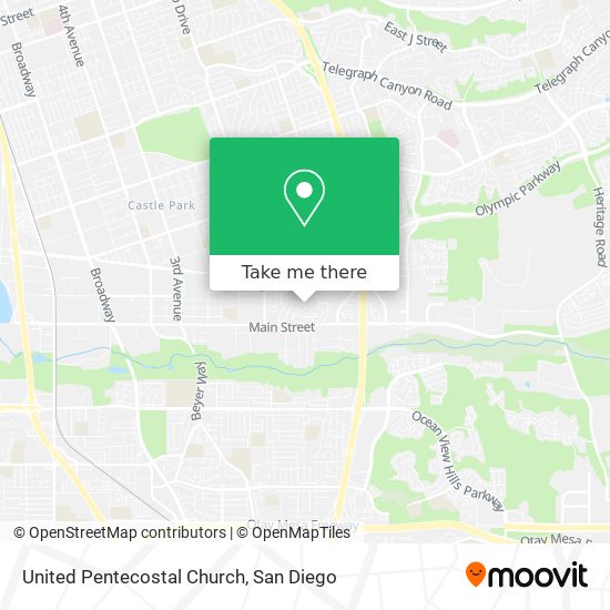 United Pentecostal Church map