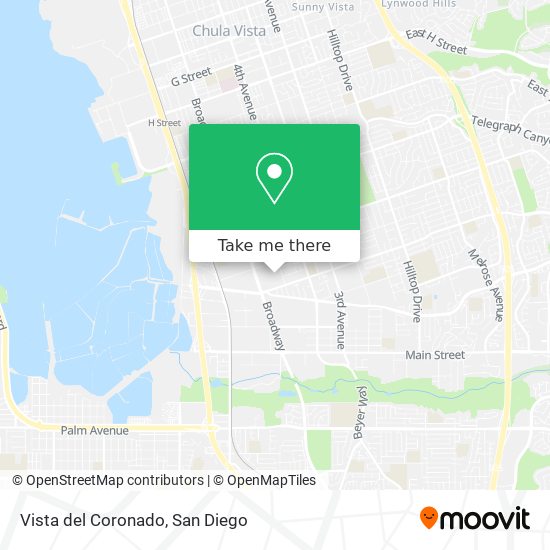 Mapa de Vista del Coronado