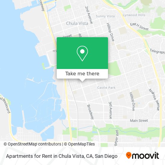 Apartments for Rent in Chula Vista, CA map