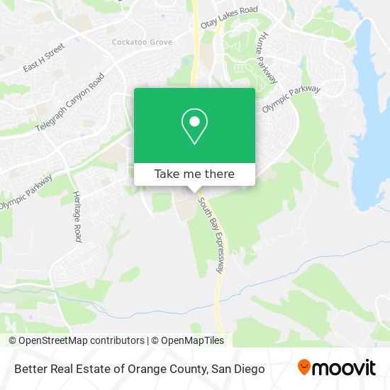 Better Real Estate of Orange County map