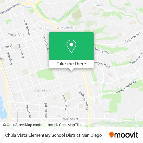 Chula Vista Elementary School District map