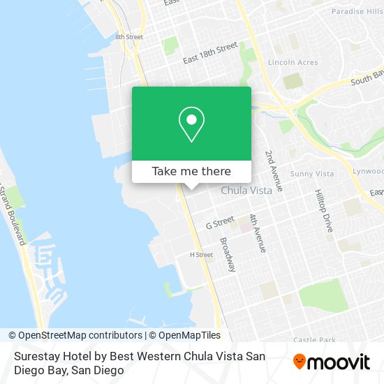 Surestay Hotel by Best Western Chula Vista San Diego Bay map