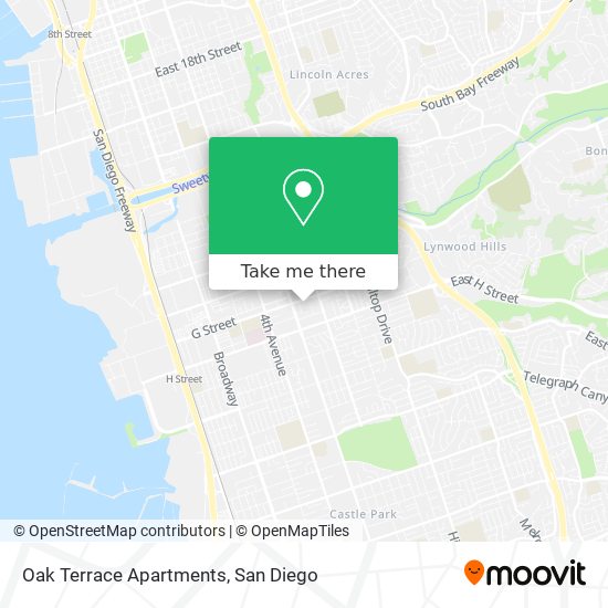 Mapa de Oak Terrace Apartments