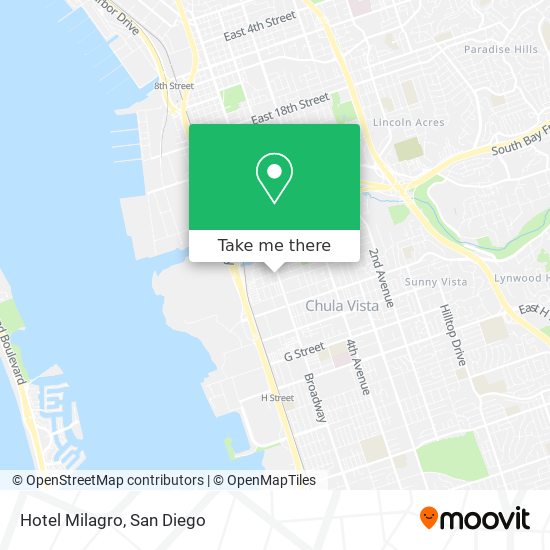 Mapa de Hotel Milagro