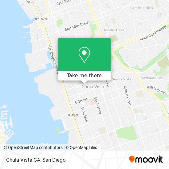 Chula Vista CA map