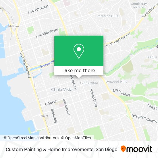 Custom Painting & Home Improvements map