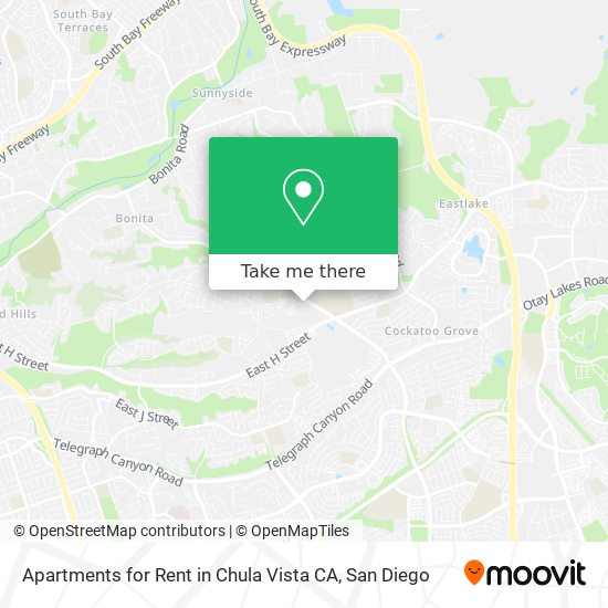 Apartments for Rent in Chula Vista CA map