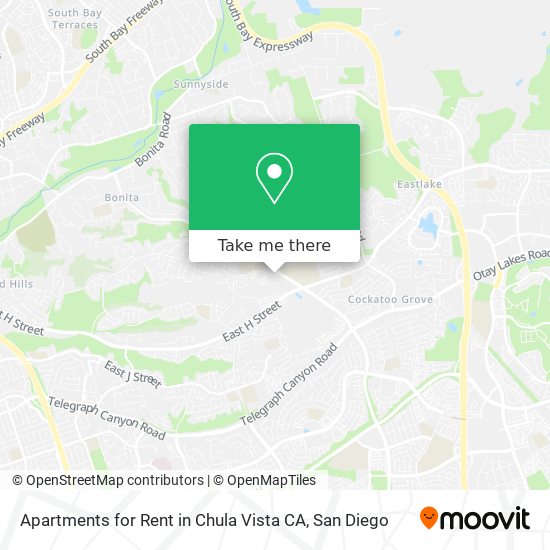 Mapa de Apartments for Rent in Chula Vista CA