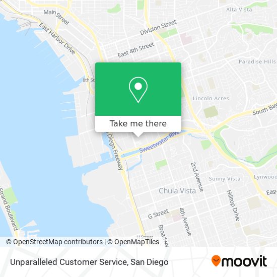 Unparalleled Customer Service map